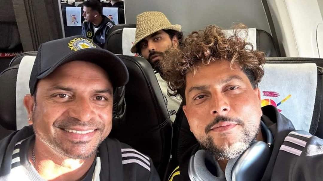 T20 World Cup 2024 Team India departure for miami florida match against canada IND vs CAN: खराब मौसम के बीच मियामी के लिए रवाना हुई टीम इंडिया, कुलदीप ने शेयर की फोटो