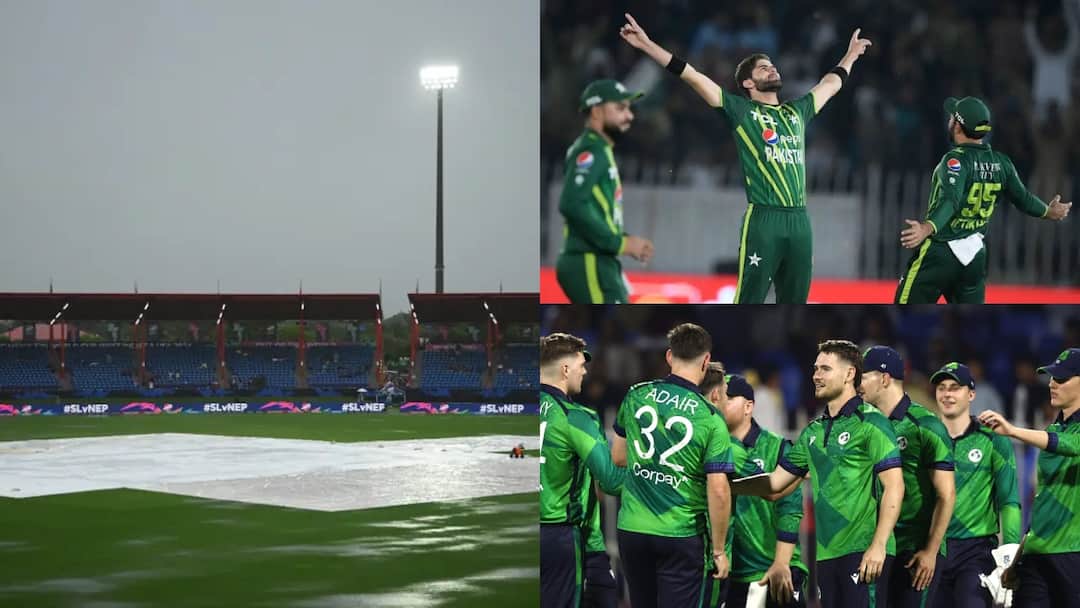 Pakistan Super 8 Scenario: अगर बारिश से रद्द हुआ पाकिस्तान-आयरलैंड मैच, तो क्या होगा सुपर-8 का समीकरण? t20 world cup 2024 pakistan super 8 scenario what will happen if pak vs ire match washes out in rain Pakistan Super 8 Scenario: अगर बारिश से रद्द हुआ पाकिस्तान-आयरलैंड मैच, तो क्या होगा सुपर-8 का समीकरण?