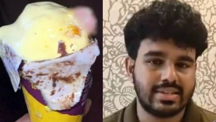 police following strict action against case was registered against the ice cream manufacturer Mumbai: ஐஸ்கிரீமில் கைவிரல்! ஆசையோடு சாப்பிட்ட டாக்டருக்கு அதிர்ச்சி - களத்தில் இறங்கிய காவல்துறை