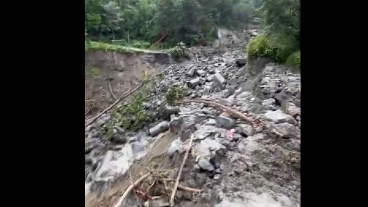 Sikkim Mangan Landslide Snaps Bailey Bridge Video Massive Landslides, Collapsed Bridge — Heavy Rain Wreaks Havoc In Sikkim: VIDEO