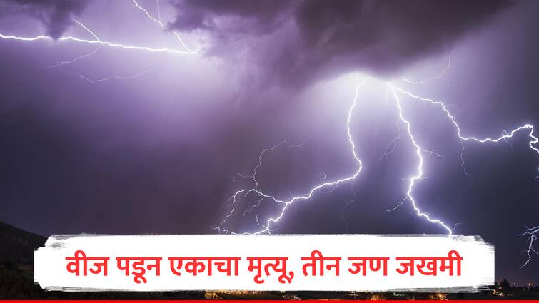 Maharashtra Weather Report One dead three injured in Beed due to lightning Due to heavy rain in Washim water entered many houses Marathi news बीडमध्ये वीज पडून एकाचा मृत्यू तर तीन जण जखमी; वाशिममध्ये मुसळधार पावसामुळे अनेकांच्या घरात शिरलं पाणी