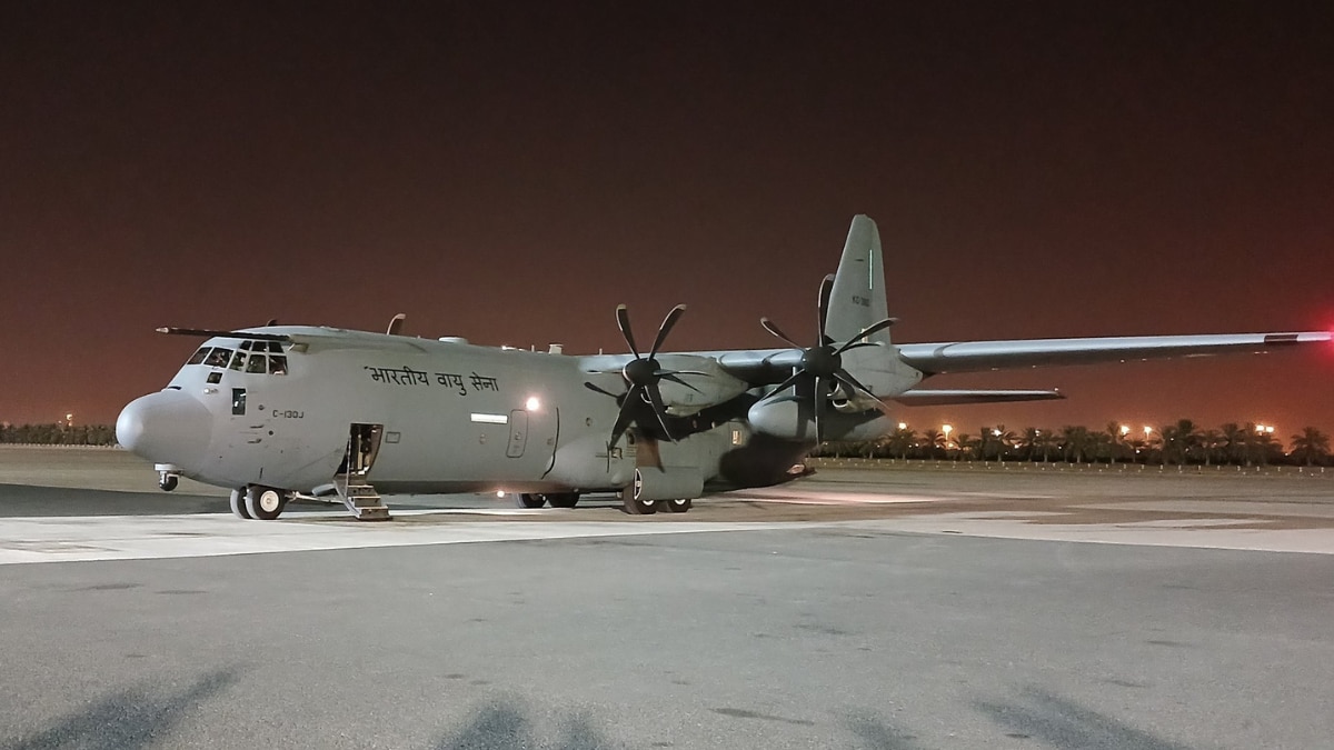 IAF aircraft C-130J Super Hercules brings back bodies of 45 Indians