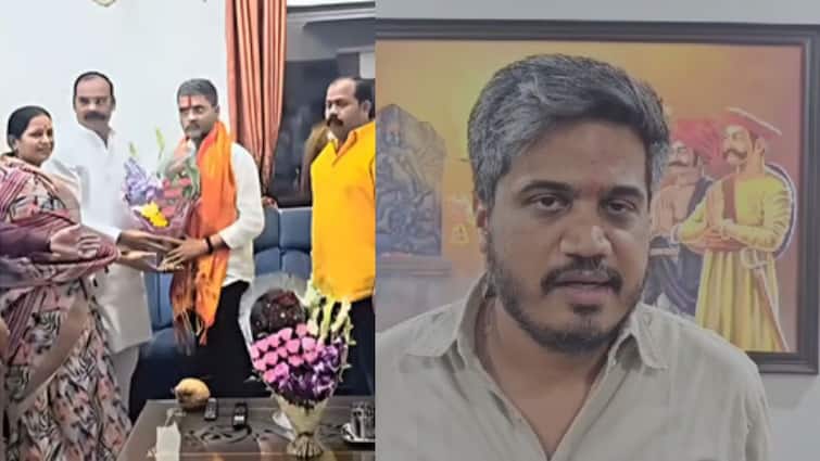 Rohit Pawar on Nilesh Lanke Gaja Marane Meet One of our MP went to the house of a person with wrong attitude Rohit Pawar apologized Marathi News | Rohit Pawar on Nilesh