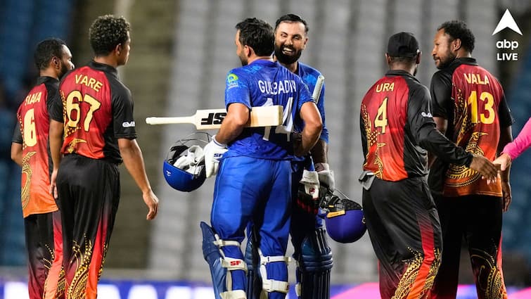 T20 World Cup 2024 Afghanistan won by 7 wickets against Papua New Guinea to enter into super eight New Zealand exit from group Afghanistan In Super Eight: অঘটনের বিশ্বকাপে সুপার এইটে আফগানিস্তান, গ্রুপ থেকেই বিদায় নিউজ়িল্যান্ডের