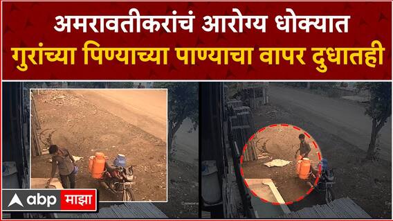 Amravati Milk : अमरावतीकरांचं आरोग्य धोक्यत, दुधाच्या कॅनमध्ये गुरांच्या पाणवठ्यामधलं पाणी