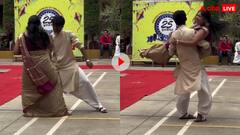 कॉलेज फेस्ट में पतले-दुबले लड़के ने भारी भरकम लड़की को उठाकर किया डांस, वीडियो वायरल
