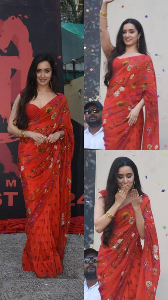 स्त्री 2 के टीजर लॉन्च पर लाल साड़ी में श्रद्धा ने ढाया कहर, झलक पाने को तरसे फैंस