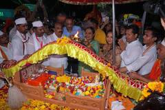 रुख्मिणी मातेच्या पालखीचं अमरावतीत भव्य स्वागत