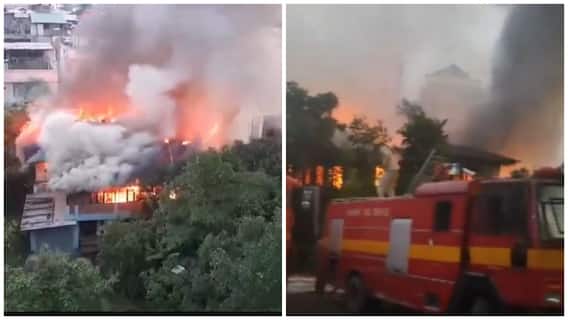 Manipur: Massive Fire Erupts Near CM Biren Singh's House In Secretariat Complex