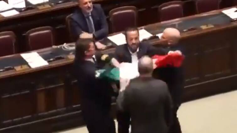 Fistfight Erupts In Italian Parliament Over Regional Autonomy Expansion Video Goes Viral Brawl In Italian Parliament: Lawmakers Engage In Fistfight As Debate On Regional Autonomy Turns Violent — VIDEO
