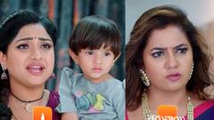 'త్రినయని' సీరియల్: తిలోత్తమ చేయి కాల్చేసిన గాయత్రీపాప.. కుడి చేతికి పాము కుబసం, బిత్తరపోయిన ఫ్యామిలి!