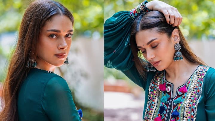 Aditi Rao Hydari Photos : நடிகை அதிதி ராவ், அவரது இன்ஸ்டா பக்கத்தில் சமீபத்தில் எடுத்த புகைப்படங்களை பதிவிட்டுள்ளார்.