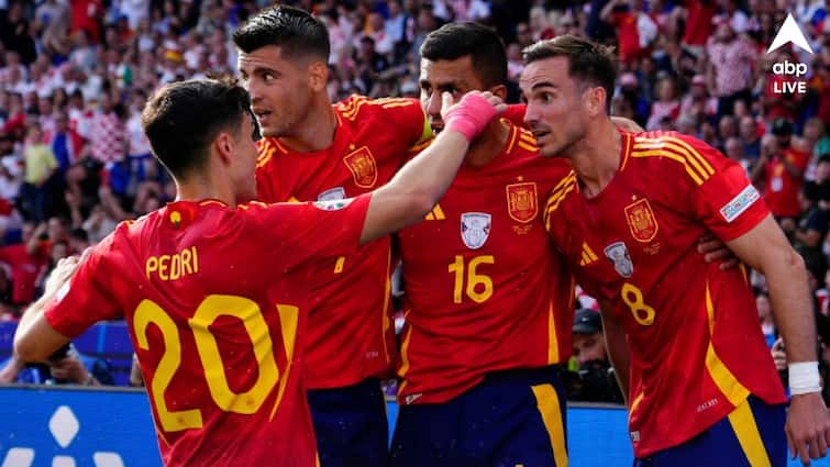 UEFA Euro Cup Spain vs Croatia ESP vs CRO La Roja open campaign with a comfortable win Spain vs Croatia: স্প্যানিশ আর্মাডার ধাক্কায় চুরমার ক্রোয়েশিয়া, ৩-০ গোলে জিতে অভিযান শুরু মোরাতাদের