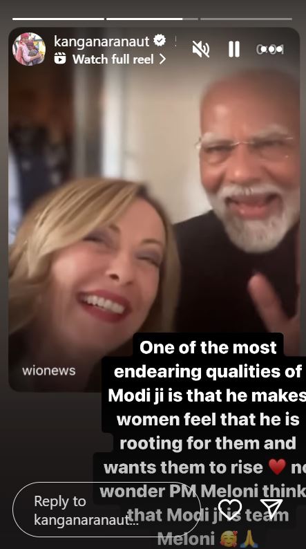 Kangana Ranaut Reacts To PM Modi And Italian PM Meloni's Video: 'He Makes Women Feel He's Rooting For Them