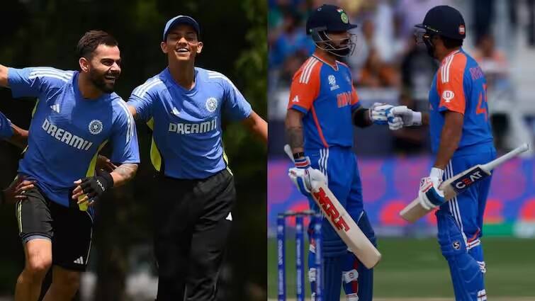 Indian Cricket Team Playing 11 ind vs can t20 world cup 2024 rohit sharma and yashasvi jaiswal three indian player will play IND vs CAN: રોહિત-જાયસ્વાલ કરશે ઓપનિંગ, શું કોહલી રમશે ? જાણો કેનેડા સામે આજે કેવી હશે ભારતની પ્લેઇંગ-XI