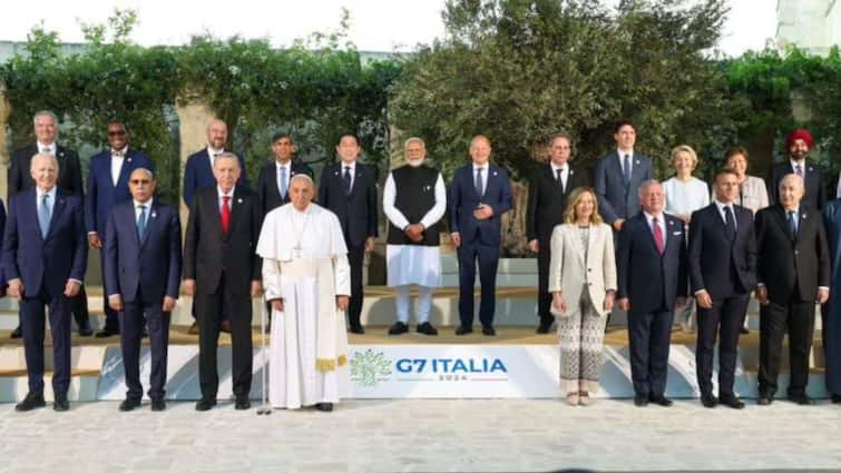 Prime Minister Narendra Modi at the G7 Summit updates in Telugu PM Modi : భవిష్యత్ తరాలకు మెరుగైన ప్రపంచాన్ని సృష్టించడమే లక్ష్యం :  జి-7 సదస్సులో ప్రధాని మోదీ