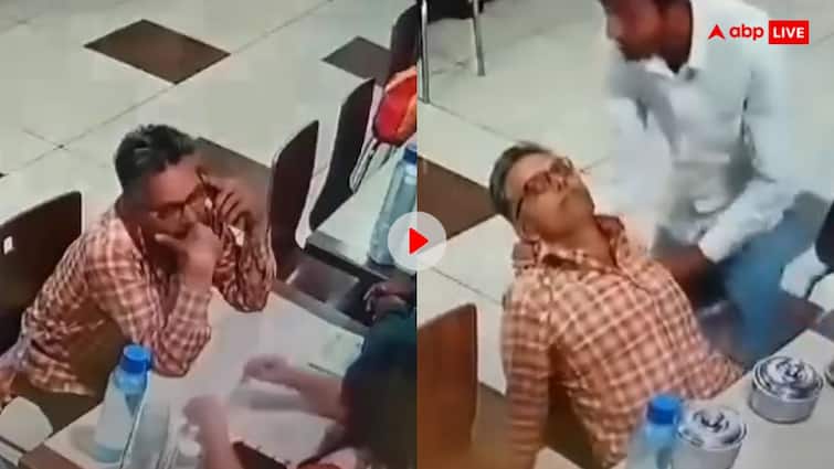 Indore viral Video person died while eating at a restaurant in Indore Video: रेस्तरां में पार्टी के लिए मंगाया खाना, पर मुंह तक नहीं पहुंचा निवाला, मौत ने बना लिया शिकार