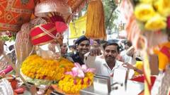 Aashadhi Wari 2024 : 'गण गणात बोते'च्या गजरात संत गजानन महाराजांच्या पालखीचं अकोल्यात आगमन; भक्तांमध्ये उत्साह