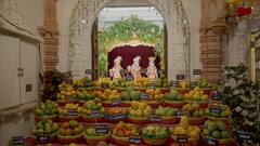 BAPS: રાજકોટ બીએપીએસ મંદિર ખાતે મહંત સ્વામીની પધરામણી, 108 પ્રકારની કેરીનો ધરાવાયો આમ્રકૂટ, જુઓ તસવીરો