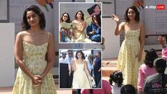 Alia Bhatt Photos: बुक लॉन्च इवेंट में मां और बहन के साथ पहुंचीं आलिया भट्ट, येलो ड्रेस में दिखा राहा की मॉम का स्टनिंग लुक