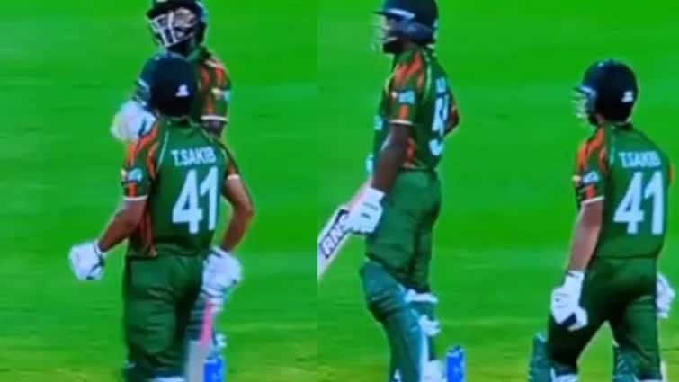 Non-Striker Jaker Ali Seemingly Consults Dressing Room For DRS Call During BAN vs NEP T20 WC Match, Video Goes Viral- WATCH