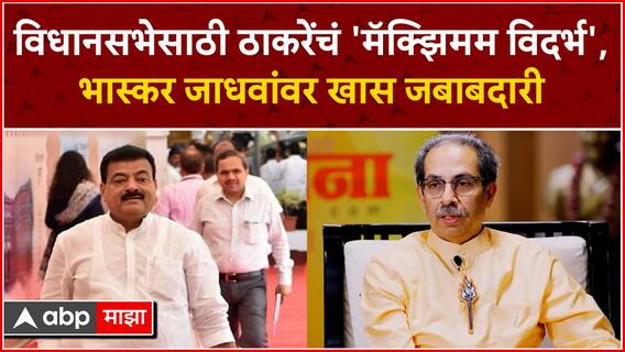 Uddhav Thackeray Vidarbha : विधानसभेसाठी ठाकरेंचं 'मॅक्झिमम विदर्भ', भास्कर जाधवांवर खास जबाबदारी