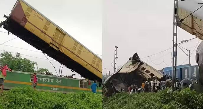 પશ્ચિમ બંગાળના દાર્જિલિંગમાં એક મોટી ટ્રેન દુર્ઘટના બની છે અને અહીં કંચનજંગા એક્સપ્રેસને એક માલગાડીએ પાછળથી ટક્કર મારતાં અકસ્માત થયો છે. ટ્રેન અગરતલાથી સિયાલદાહ જઈ રહી હતી. દુર્ઘટનામાં પાંચ લોકોના મોત થયા છે જ્યારે 20-25 લોકો ઘાયલ હોવાનું કહેવાય છે. આ ટ્રેન અકસ્માત સવારે 9 વાગ્યાની આસપાસ થયો હતો.