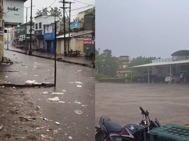 25 talukas rain last 24 hours 9 inches khambhaliya dwarka Gujarat છેલ્લા 24 કલાકમાં રાજ્યના 25 તાલુકામાં મેઘમહેર થઈ, સૌથી વધુ ખંભાળિયા તાલુકામાં સવા 9 ઈંચ ખાબક્યો