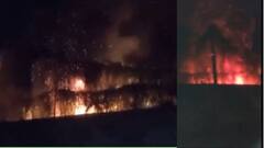 कैमूर के मोहनिया थाना परिसर में लगी भीषण आग, धू-धू कर जलीं बाइकें, फायर बिग्रेड ने पाया काबू