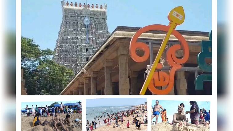 Tiruchendur beach Devotees who took sand bath scientifically health for the body - TNN திருச்செந்தூர் கடற்கரையில் மணல் குளியல் எடுத்த பக்தர்கள்- அறிவியல் பூர்வமாக உடலுக்கு ஆரோக்கியம்