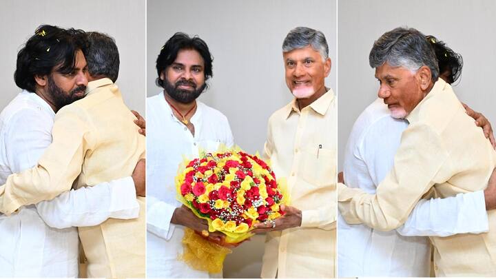 Pawan Kalyan Photos: రేపు (జూన్ 19) పవన్ కల్యాణ్ తన శాఖల బాధ్యతలను స్వీకరించబోతున్నందున నేడు ఆయన పేషీని పరిశీలించేందుకు ఏపీ సచివాలయానికి వచ్చారు. ఈ సందర్భంగా చంద్రబాబును కలిశారు.