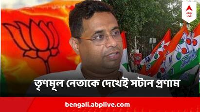 BJP MP Saumitra Khan Pranam TMC Leader After Controversial Comments New Speculation Brews Saumitra Khan : তৃণমূল নেতাকে দেখেই সটান প্রণাম সৌমিত্র খাঁ-র, কোন পথে বিজেপির সাংসদ?