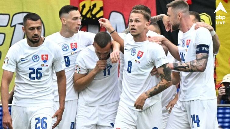 UEFA Euro Cup 2024 Slovakia beat Belgium biggest world rankings upset in European Championship history Romania shocks Ukraine Belgium vs Slovakia: ভার প্রযুক্তিতে লুকাকুর জোড়া গোল বাতিল, বেলজিয়ামকে হারিয়ে বিরাট অঘটন স্লোভাকিয়ার