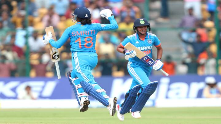 The left-handed batsman formed a 171-run partnership with captain Harmanpreet Kaur for the third wicket, as the duo guided India beyond 250-run mark