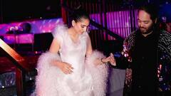 Radhika Merchant Dons A Dreamy Lavender Gown In New Photos With Anant Ambani At Pre-Wedding, See Pics