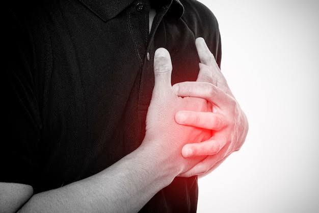 One of the first signs of a heart attack is that you continue to feel pain in your opposite arm.  Even if you don't do any physical activity, the pain appears suddenly or intermittently in the opposite hand.