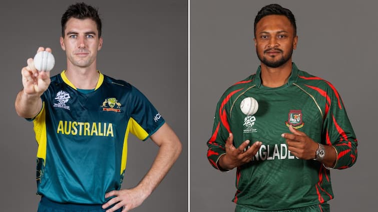 AUS vs BAN T20 World Cup 2024 Super 8 Match Preview Playing 11 Pitch Weather Head To Head AUS vs BAN T20 World Cup 2024 Super 8 Match Preview: Probable Playing 11s, Pitch & Weather Report, Head-To-Head Record & More