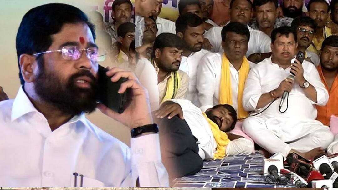 CM eknath shinde assured to vijay wadettiwar and laxman hake obc protest at jalna maharashtra govt committee will meet maratha reservation marathi update लक्ष्मण हाकेंच्या उशाला बसून विजय वडेट्टीवारांचा मुख्यमंत्र्यांना फोन, उद्याच्या उद्या शिष्टमंडळ पाठवणार, एकनाथ शिंदेंचे आश्वासन