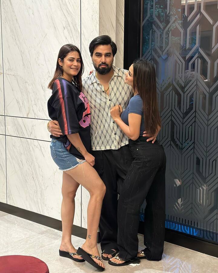 Armaan Malik and his wives: Armaan Malik, a popular content creator, enters the show with his two wives, Payal and Kritika. They are extremely popular on social media with their vlogs getting millions of views. They promise to bring a unique dynamic to this season, marking the first time such a family structure is featured on the show. (Image: Instagram/@kritika_malik_9 )