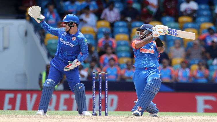 India need to defend 181 against Afghanistan in Barbados T20 World Cup 2024 Suryakumar Yadav T20 World Cup 2024 IND vs AFG: சூர்யகுமார் யாதவ் அரைசதம்.. ஆப்கானிஸ்தானுக்கு 182 ரன்கள் இலக்கு!