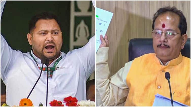 BJP Giriraj Singh Vijay Sinha Targets RJD Leader Tejashwi Yadav Over Neet Paper Leak 'Corruption In RJD's DNA': BJP Targets Tejashwi Yadav Over Neet Paper Leak