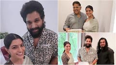 Allu Arjun: అల్లు అర్జున్‌కు వరలక్ష్మి ఆహ్వానం... కాబోయే భర్తతో హైదరాబాద్ వచ్చిన జయమ్మ