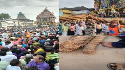 Nellaiyappa Devotees panicked when the procession started What happened ”நெல்லையப்பா என்ன சோதனை இது”  - கோவில் தேரோட்டம் துவங்கியதும் பதறிய பக்தர்கள்! என்ன நடந்தது?
