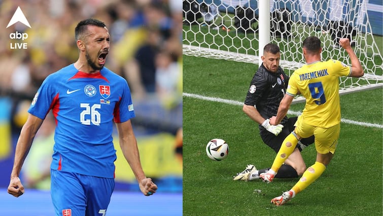 UEFA Euro Cup 2024 Slovakia vs Ukraine match highlights Ukraine in race of last 16 after defeating Slovakia Slovakia vs Ukraine: পিছিয়ে পড়েও দুরন্ত জয় ইউক্রেনের, যুদ্ধের ক্ষতের মধ্যেও শেষ ষোলোর স্বপ্ন