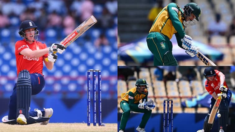south africa beats england by 7 runs registers 2nd consecutive win super 8 t20 world cup 2024 harry brook fifty goes in vain SA vs ENG: लिविंगस्टोन-ब्रूक की मेहनत बेकार, जीता हुआ मैच हार गई इंग्लैंड; दक्षिण अफ्रीका ने दर्ज की 7 रन से रोमांचक जीत