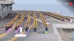 International Yoga Day; समंदर के बीच, आईएनएस तरकस पर योगा डे बना खास, तस्वीरें खुश कर देने वालीं