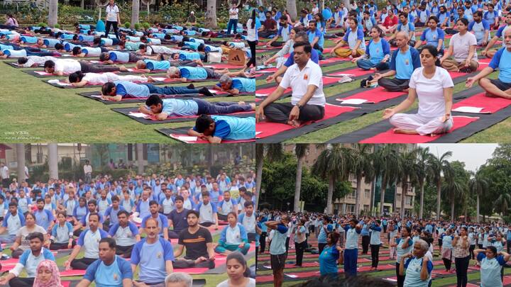 International Yoga Day: अंतर्राष्ट्रीय योग दिवस के मौके पर देश-विदेश में योग का अभ्यास किया गया. योग का हमारी संस्कृति से गहरा नाता है, इसलिए आज पूरे देश में उत्साह से योगासन किए जा रहे हैं.