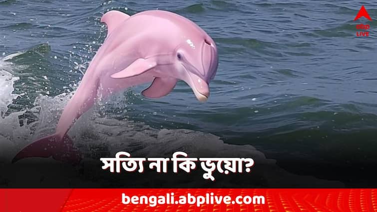 Pink Dolphin Mystery Rare dolphin spotted in US waters real or AI generated viral story Pink Dolphin: গোলাপি রং? সত্য়ি না কি ভুয়ো? নেটদুনিয়ায় এখন ভাইরাল এই ছবি