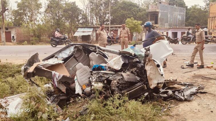 Bahraich Horrible road accident high speed truck and car collide three dead and four injured ann Road Accident: बहराइच में भीषण सड़क हादसा, तेज रफ्तार ट्रक और कार में भिड़ंत, 3 की मौत, 4 घायल