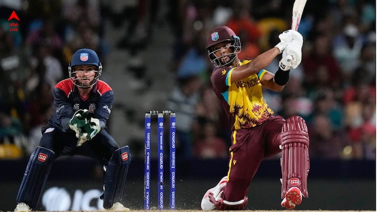 West Indies keep T20 WC 2024 semi final hopes alive andre russell Roston Chase Shai Hope in win vs United States